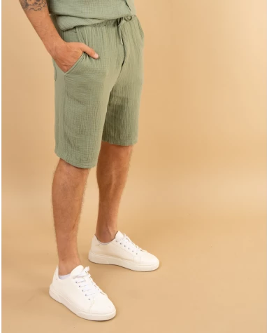Short gaze de coton