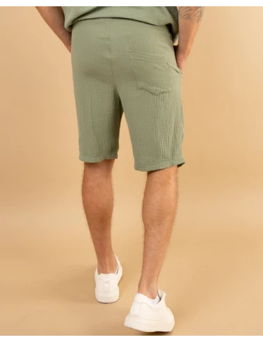 Short gaze de coton