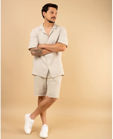 Short gaze de coton