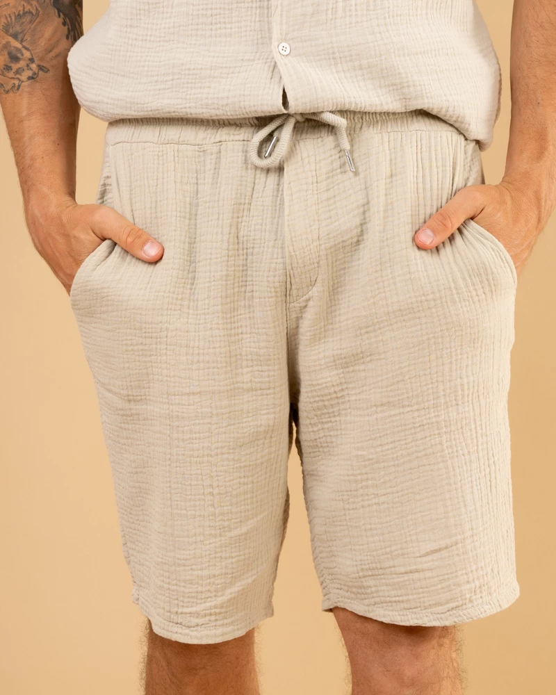 Short gaze de coton