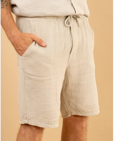 Short gaze de coton