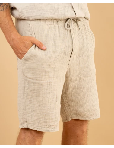 Short gaze de coton
