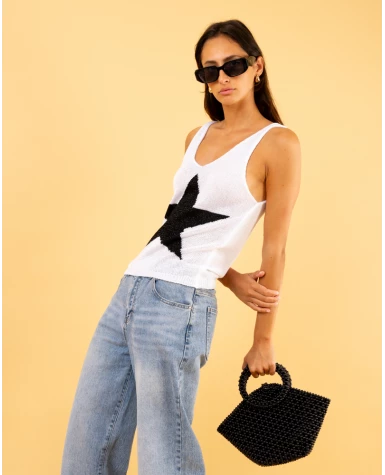 Débardeur étoile lurex