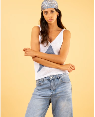 Débardeur étoile lurex