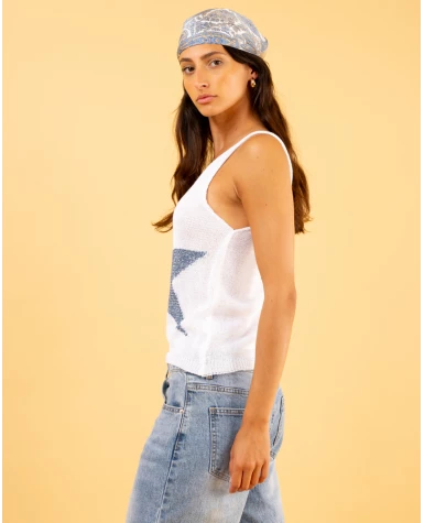 Débardeur étoile lurex