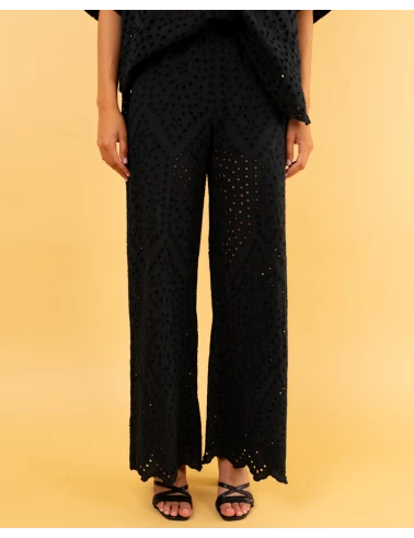 Pantalon brodé
