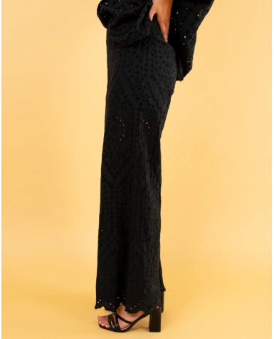 Pantalon brodé