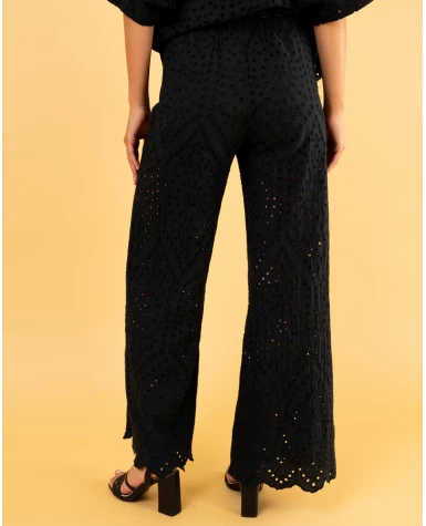 Pantalon brodé