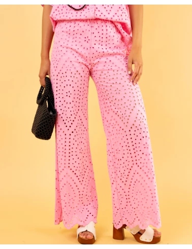 Pantalon brodé