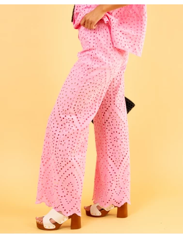 Pantalon brodé