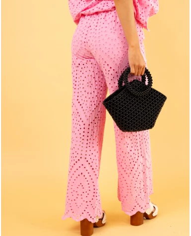 Pantalon brodé