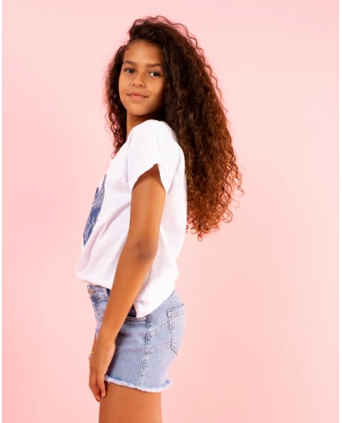 T-Shirt coeur jean