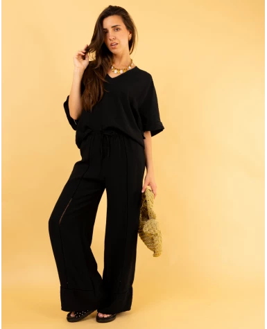 Pantalon ajouré
