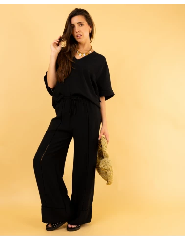 Pantalon ajouré