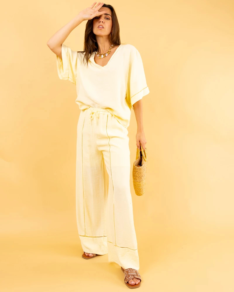 Pantalon ajouré