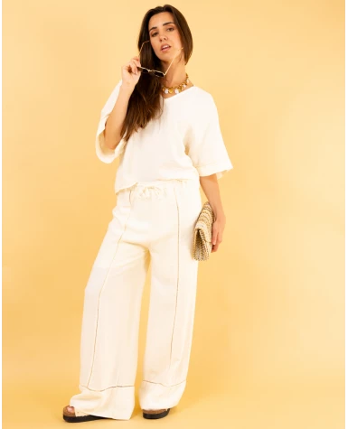 Pantalon ajouré