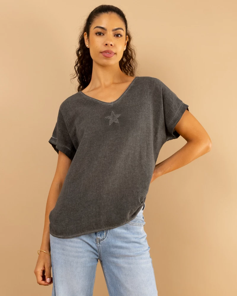 T-Shirt lin étoile