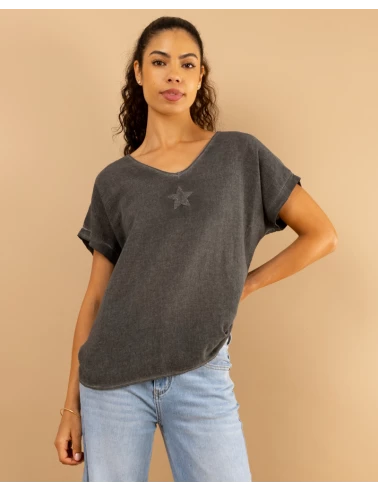 T-Shirt lin étoile