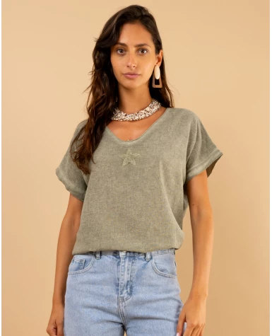 T-Shirt lin étoile