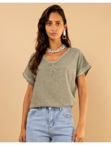 T-Shirt lin étoile