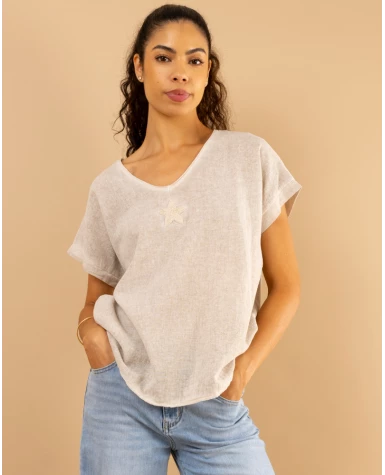 T-Shirt lin étoile