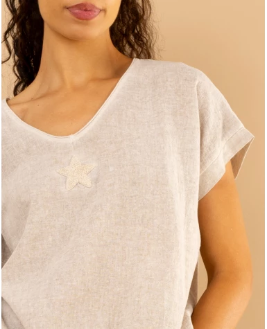 T-Shirt lin étoile