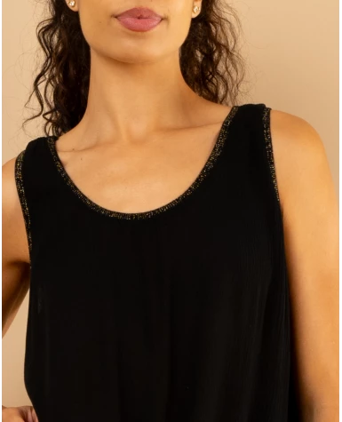 Débardeur col lurex