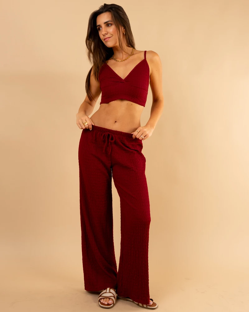 Pantalon gaufre