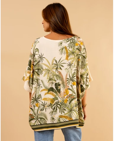 Blouse oversize tropical