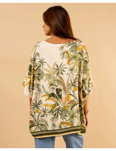 Blouse oversize tropical