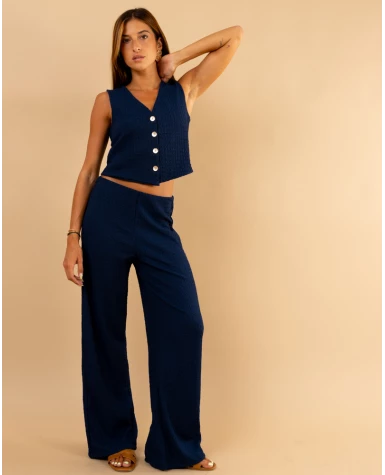 Pantalon gaufre