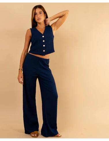 Pantalon gaufre
