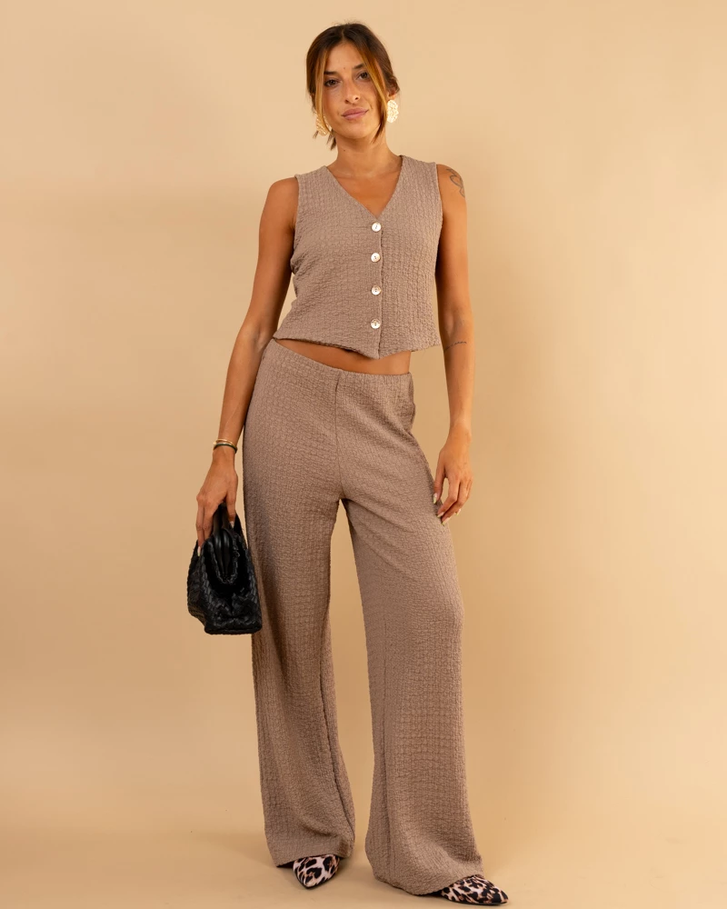 Pantalon gaufre
