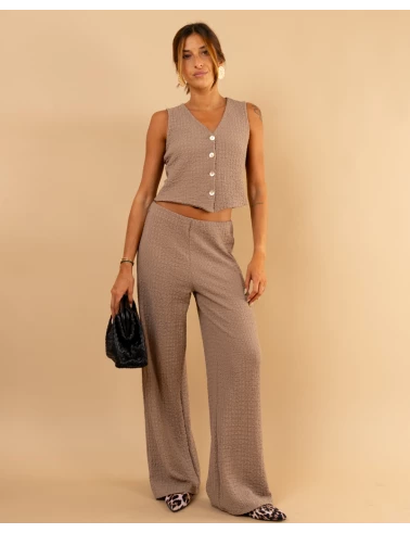 Pantalon gaufre