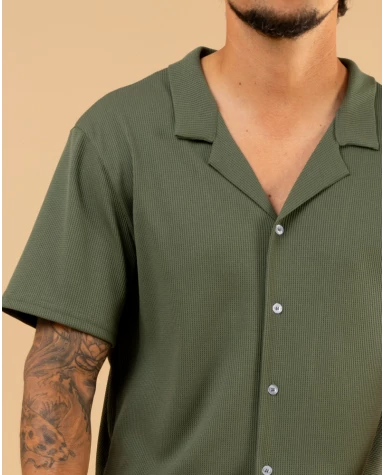 Chemise nid d'abeille