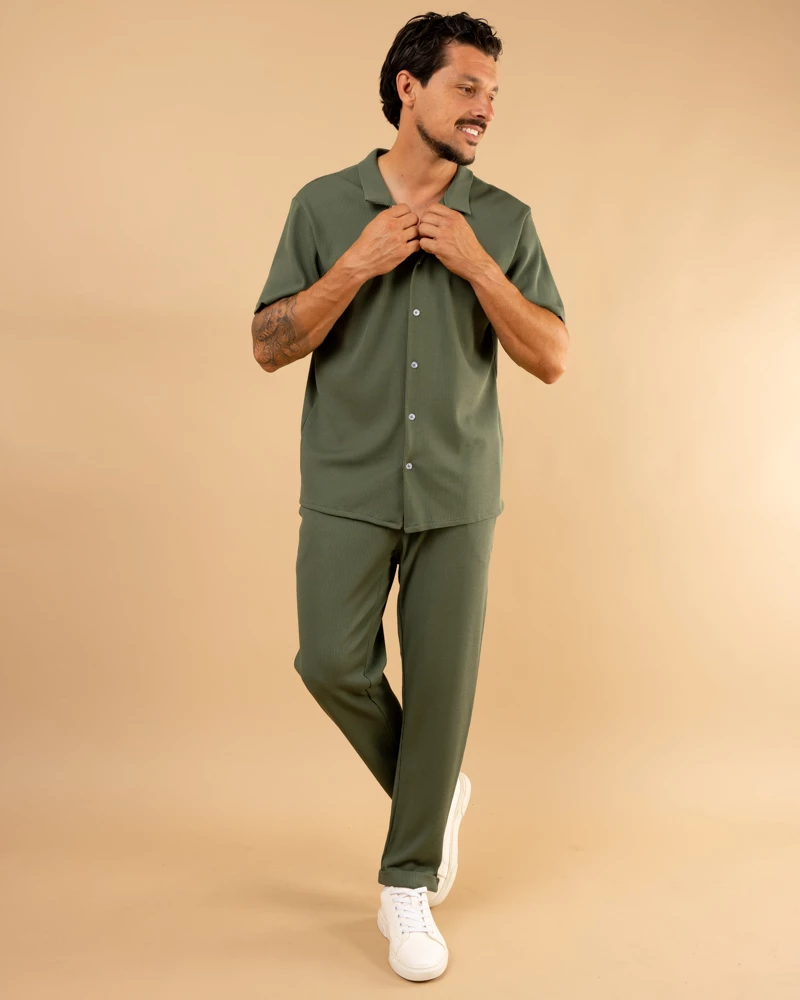 Chemise nid d'abeille
