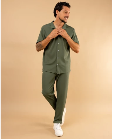 Chemise nid d'abeille