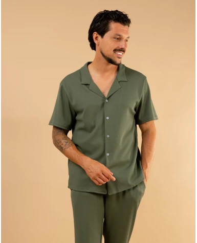 Chemise nid d'abeille
