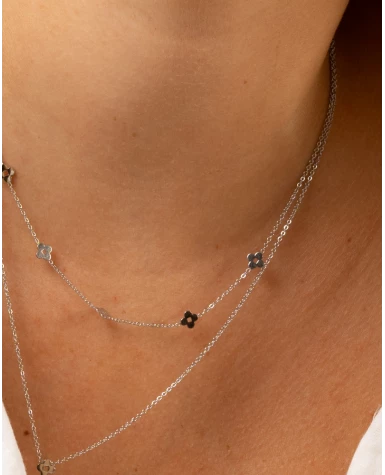 Collier double étoiles