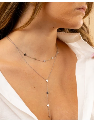 Collier double étoiles