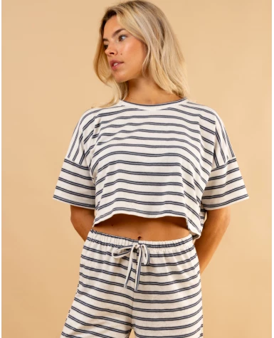 T-shirt rayé Marcel