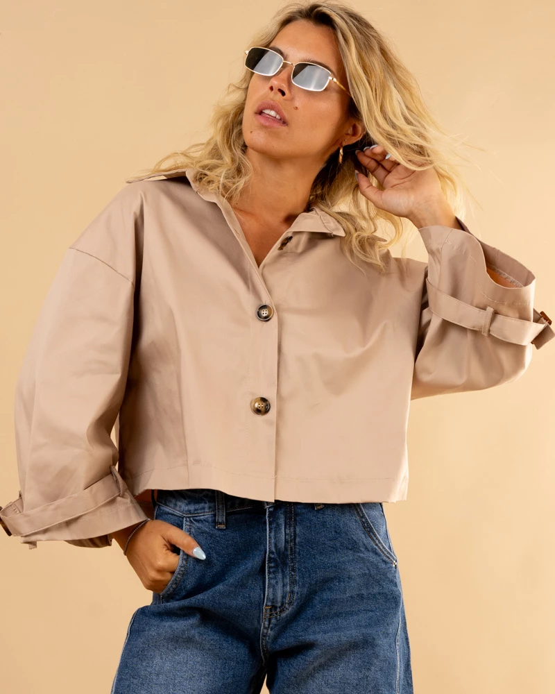 Chemise effet trench