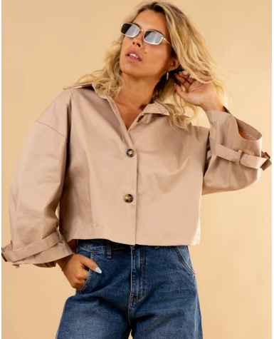 Chemise effet trench