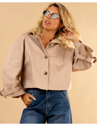 Chemise effet trench