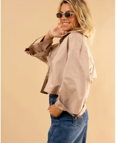 Chemise effet trench