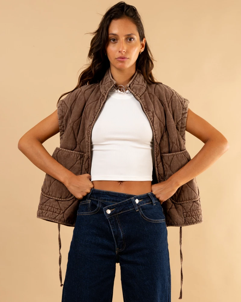 Veste matelassée sans manches