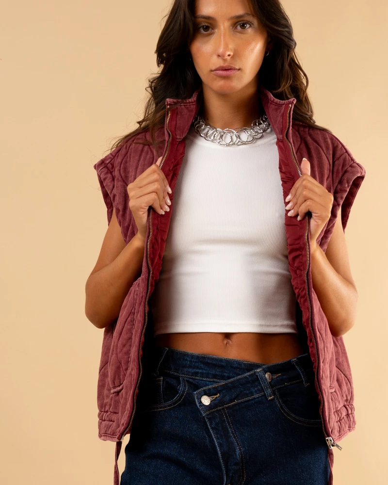 Veste matelassée sans manches