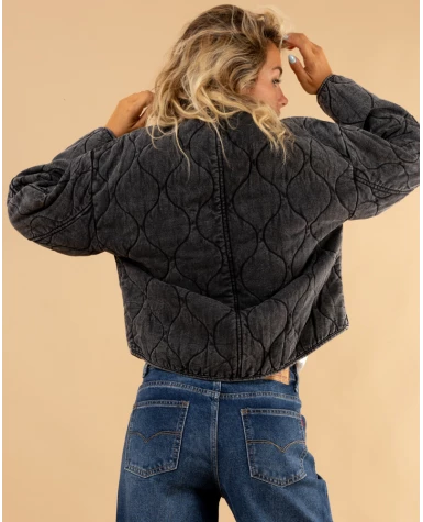 Veste matelassée pressions