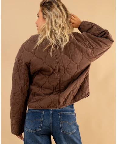 Veste matelassée pressions