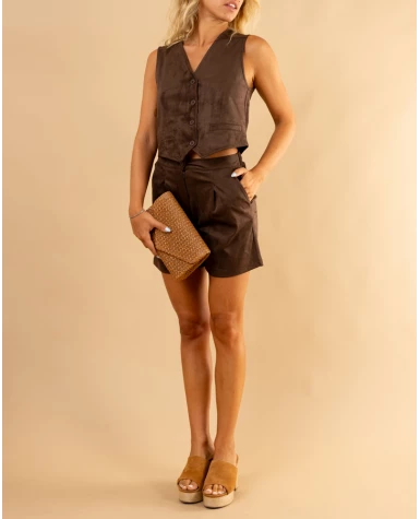 Short suédine sierra